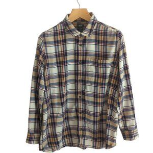 Roots Plaid Flannel Button Down  Shirt